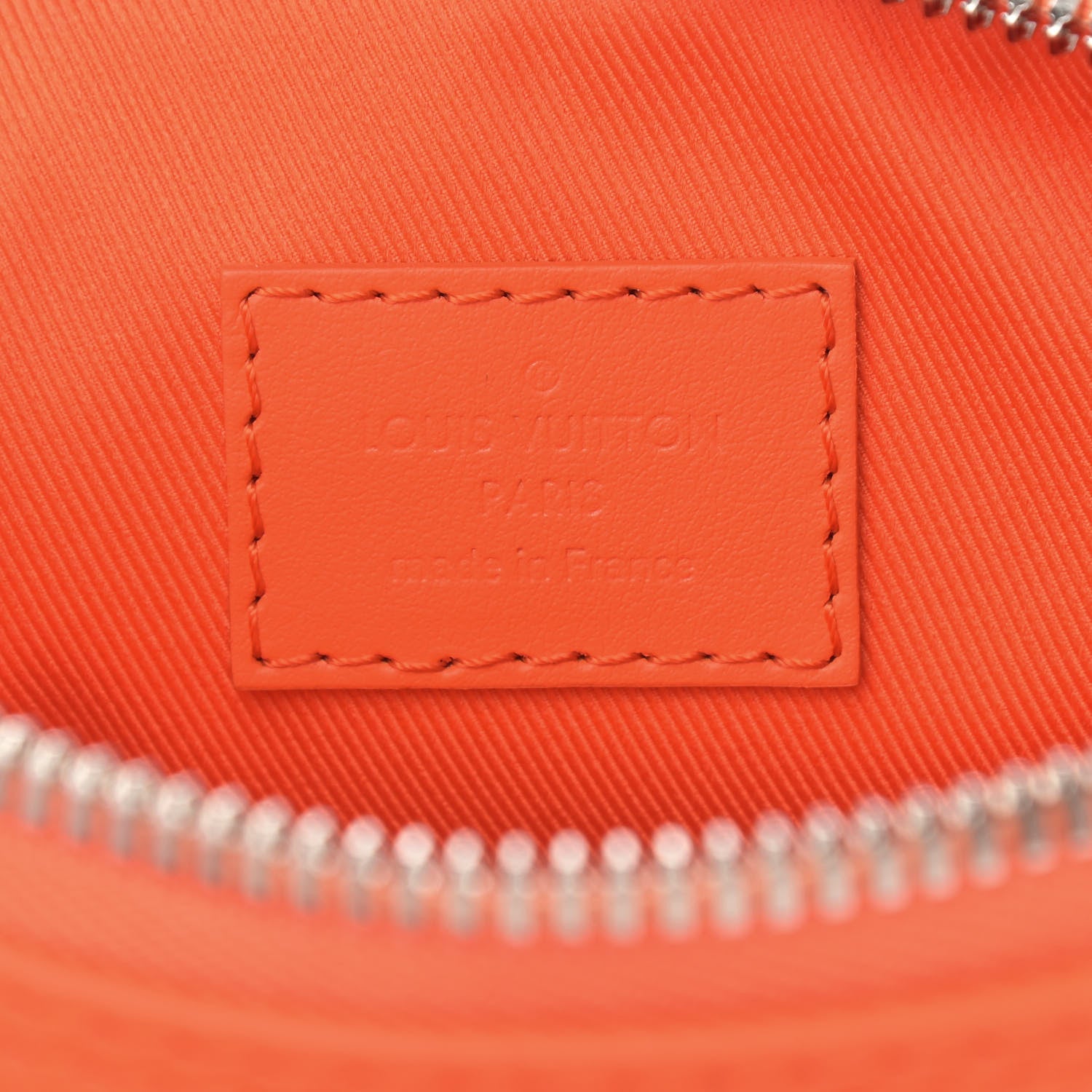 Louis Vuitton Grained Calfskin Aerogram Keepall XS Orange 6 of 9