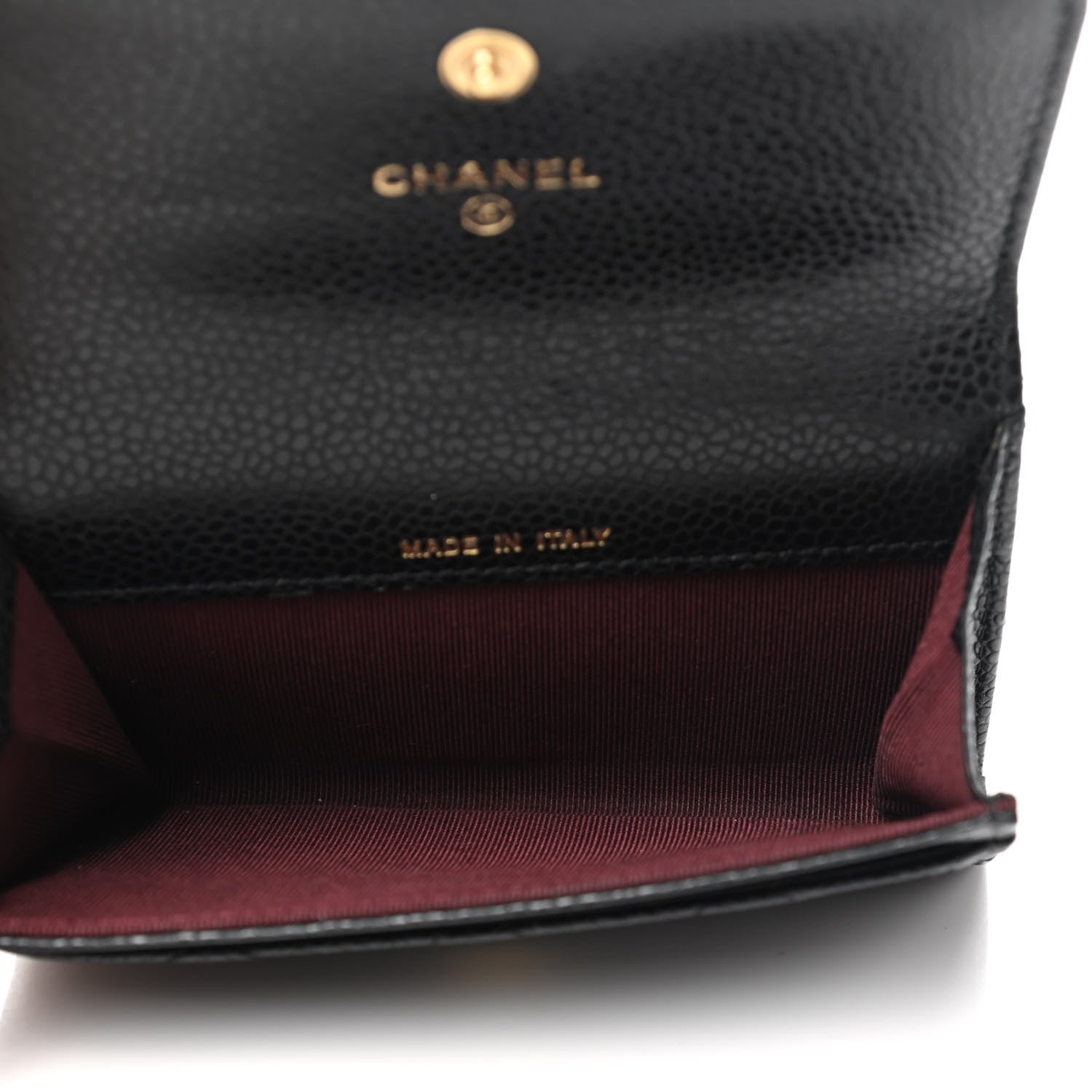 Chanel Caviar Quilted Flap Card Holder Black 5 of 9