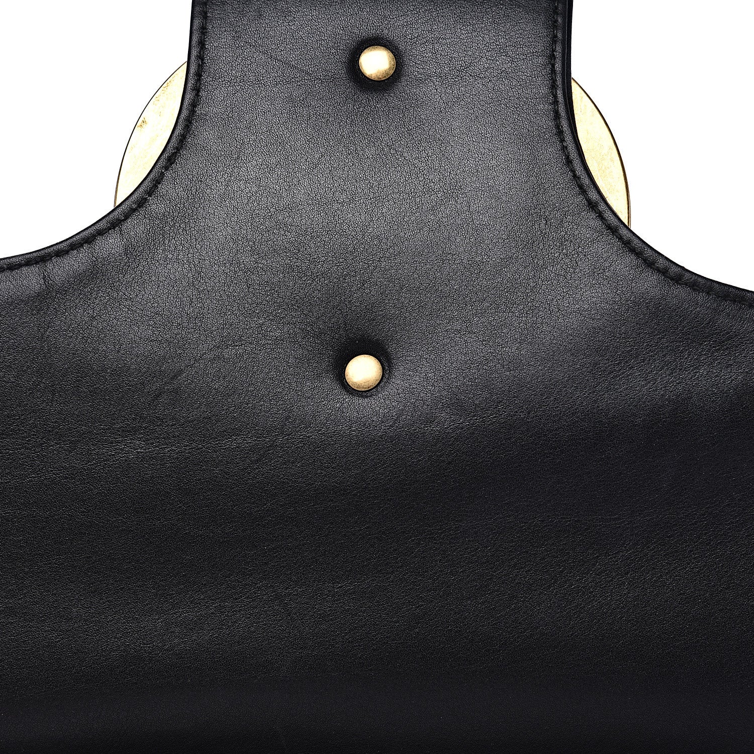 Gucci Calfskin Matelasse Maxi GG Marmont Top Handle Shoulder Bag Black 11 of 17