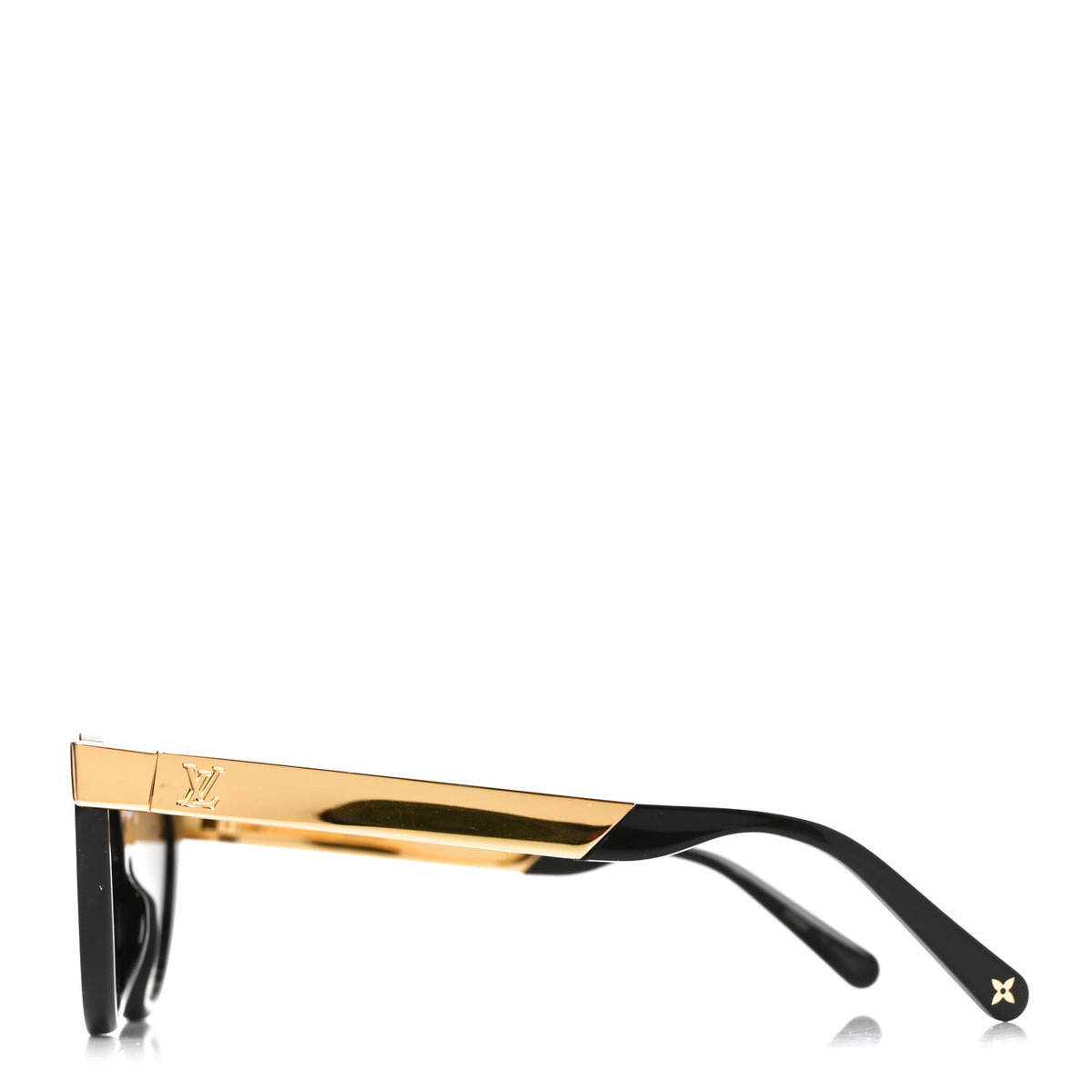 Metal LV Blend Cat Eye Sunglasses Z2644U Black Gold