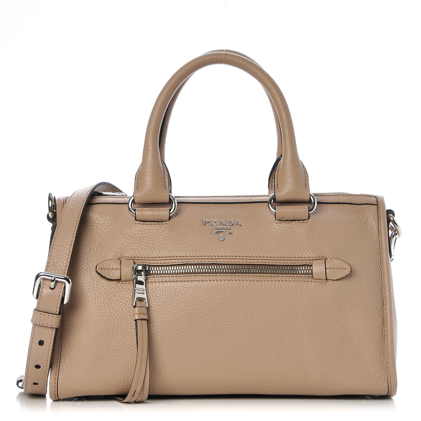 Vitello Phenix Shopping Satchel Cammeo