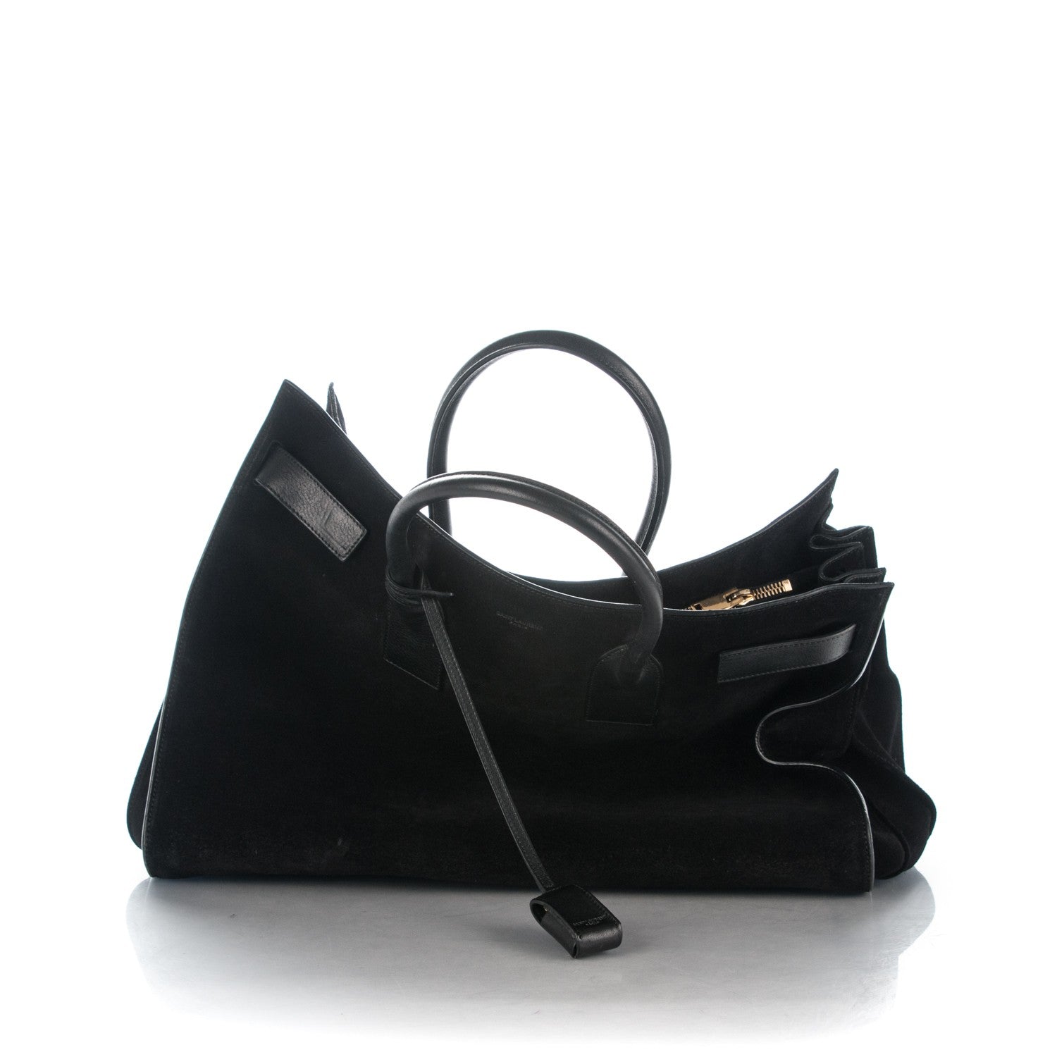 Saint Laurent Suede Large Sac de Jour Carryall Black 7 of 12