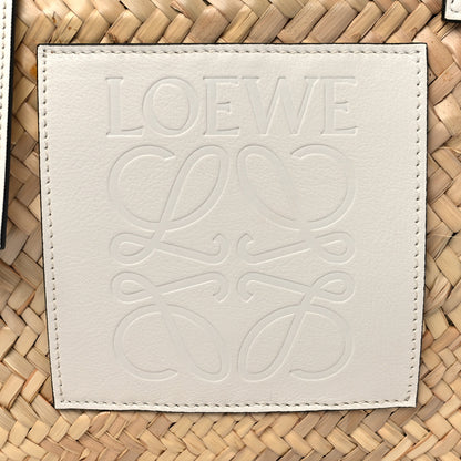 Loewe Raffia Basket Tote Bag Natural White 7 of 9
