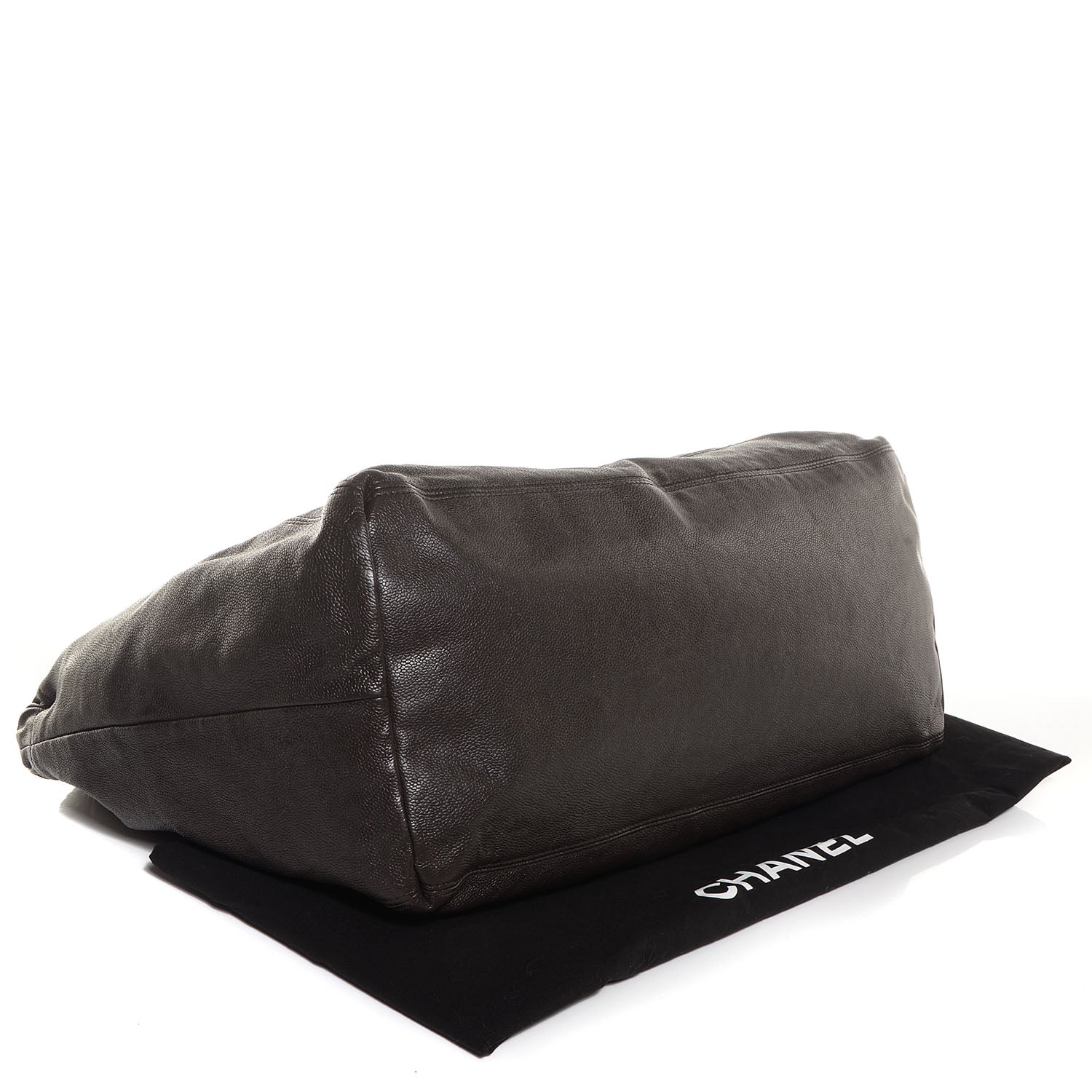 Chanel Distressed Caviar Large Coco Cabas Dark Grey 4 of 8