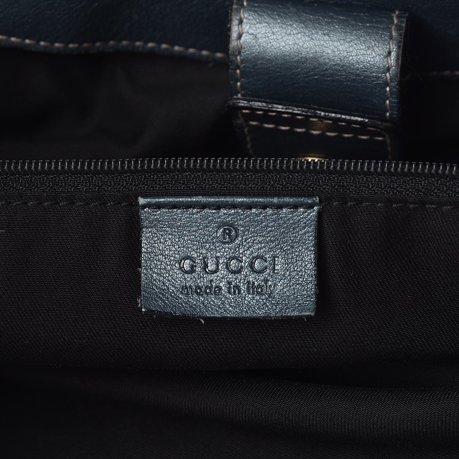 Gucci Monogram Large Sukey Tote Metallic Blue 6 of 9