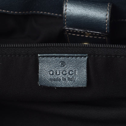 Gucci Monogram Large Sukey Tote Metallic Blue 6 of 9