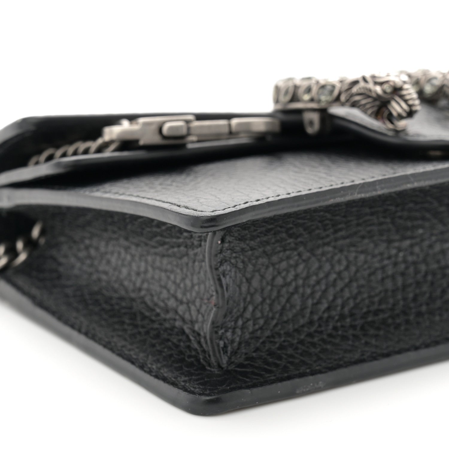 Gucci Calfskin Super Mini Dionysus Shoulder Bag Black 8 of 10