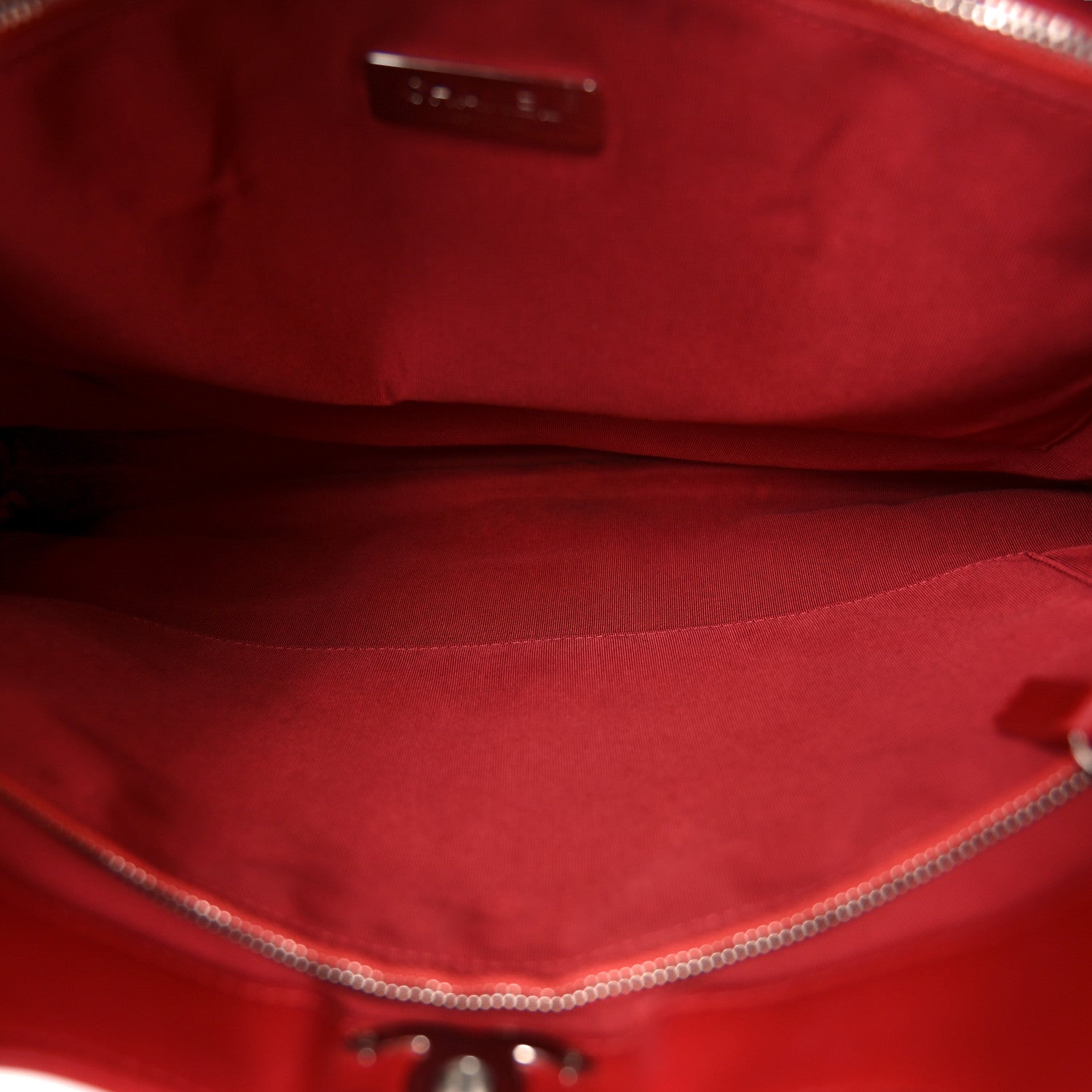 Chanel Shiny Aged Calfskin Quilted Large 31 Shopping Bag Red 5 of 10