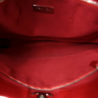 Chanel Shiny Aged Calfskin Quilted Large 31 Shopping Bag Red 5 of 10