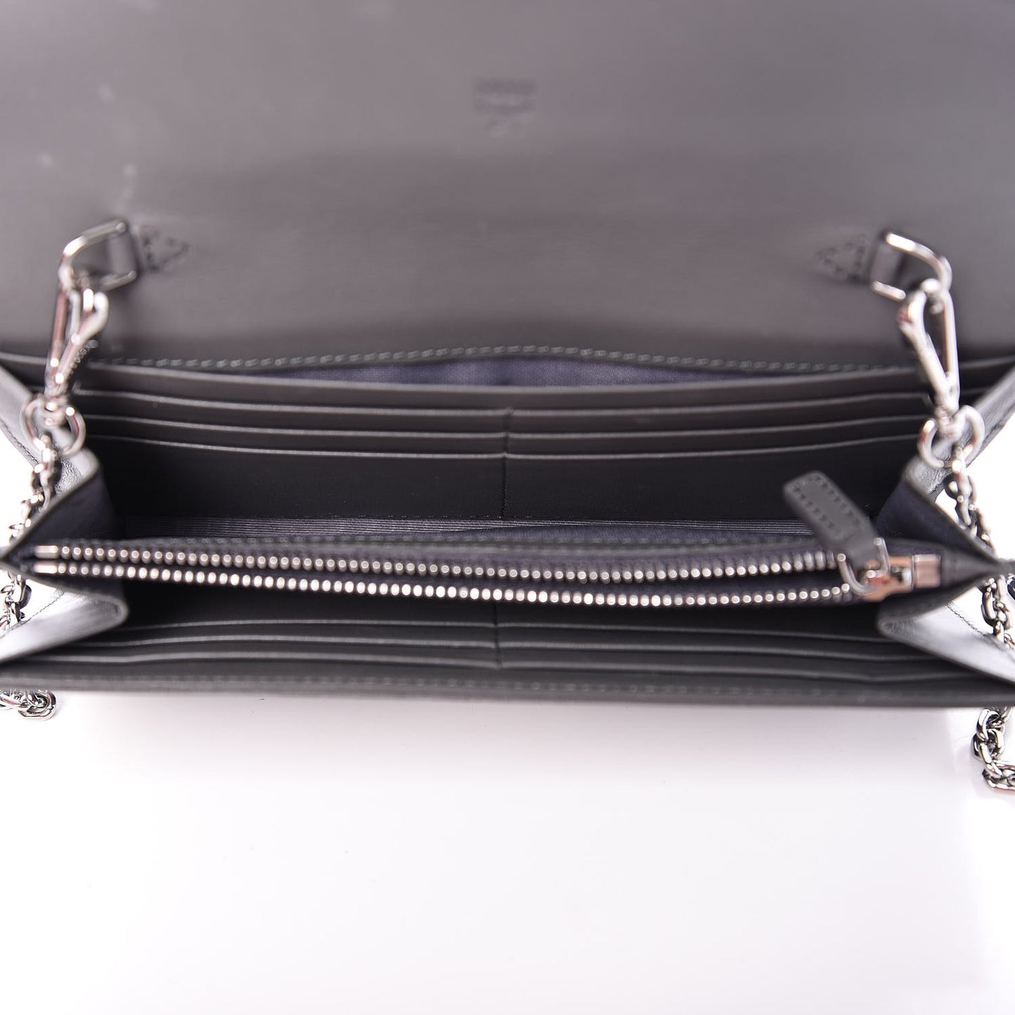 Visetos Large Patricia Wallet On Chain Phantom Grey