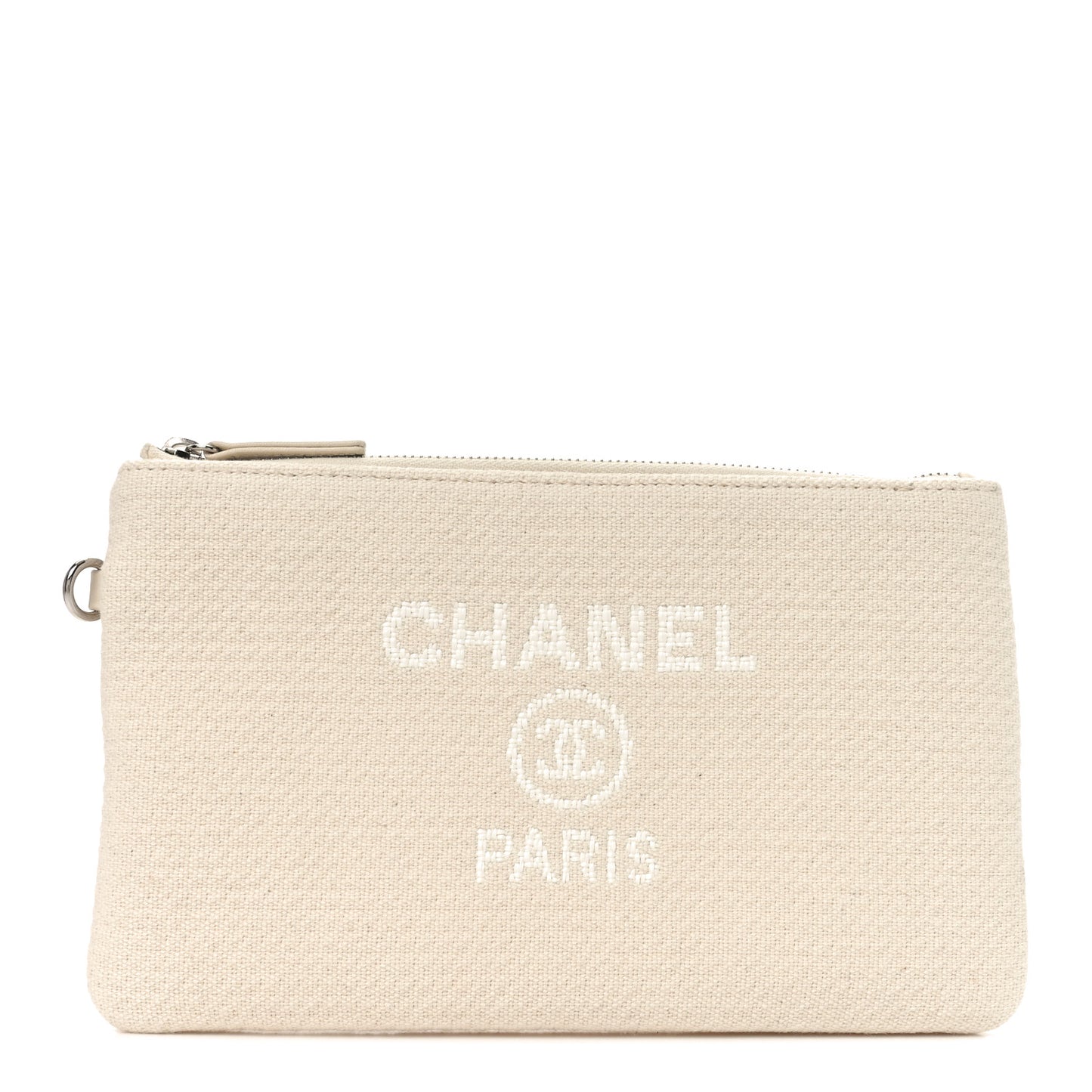 Canvas Deauville Cosmetic Pouch Light Beige