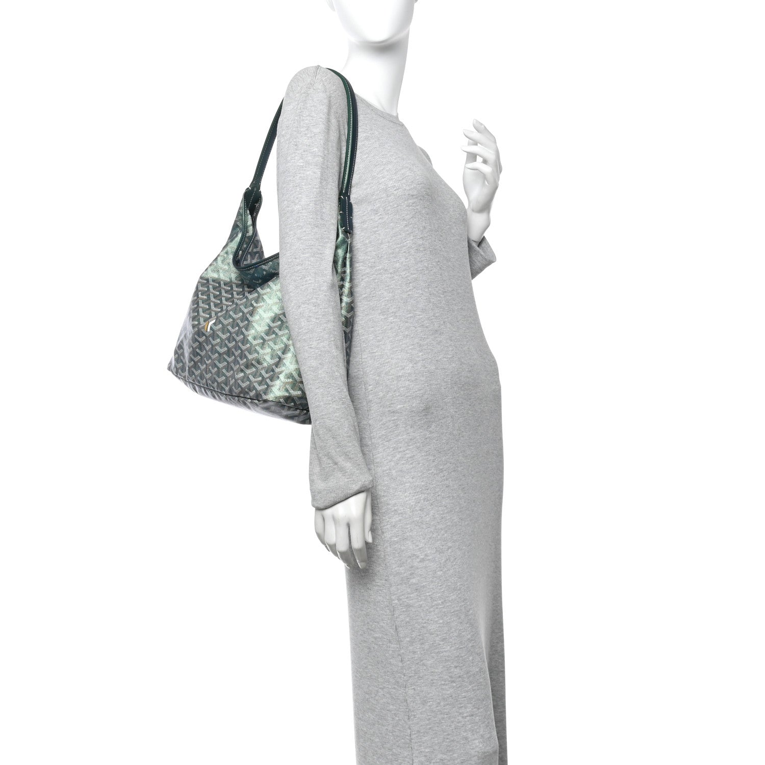 Goyard Iridescent Goyardine Boheme Hobo Pearly Green 2 of 14