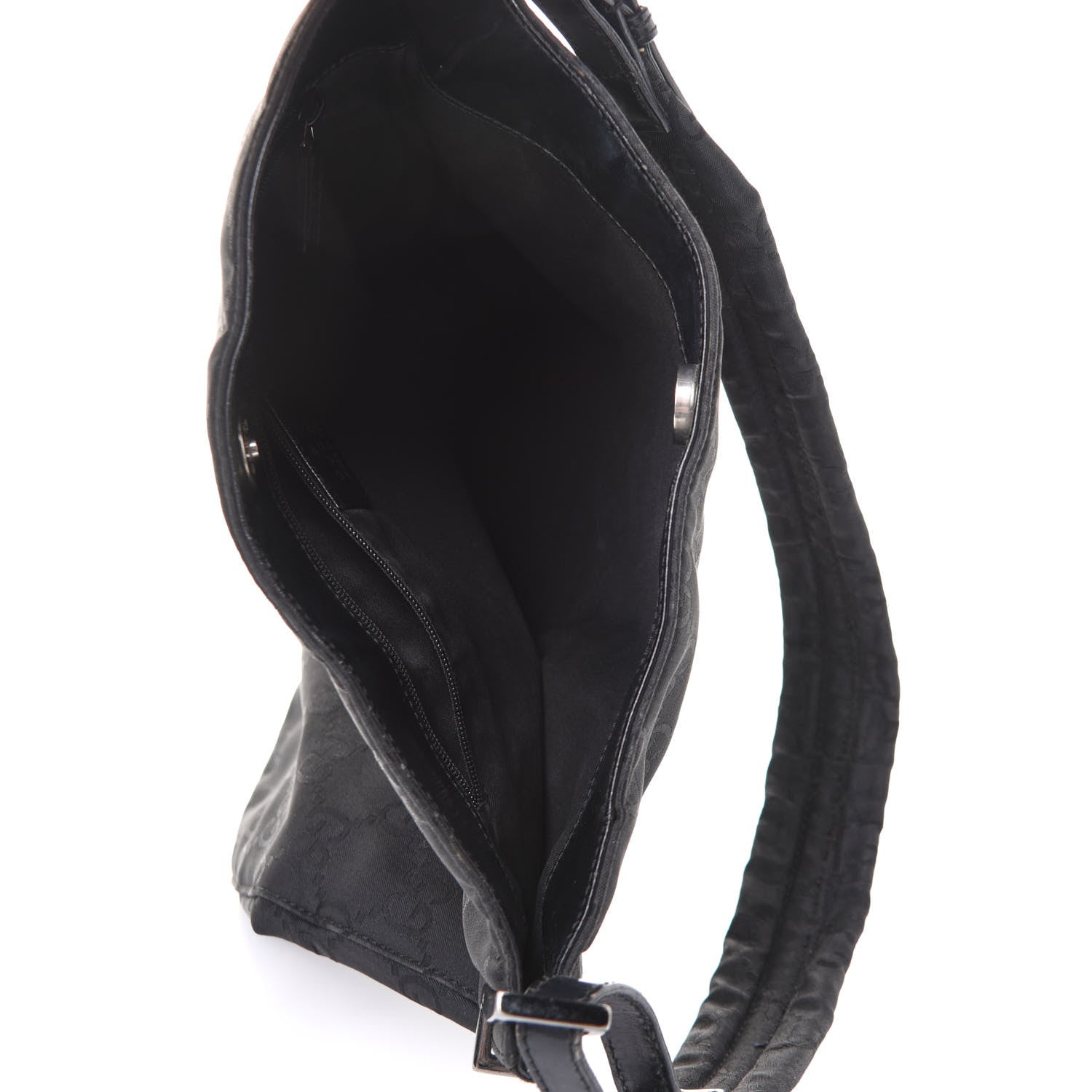 Gucci Nylon Monogram Hobo Black 4 of 10