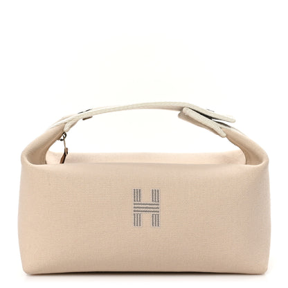Hermes Canvas Small Bride-A-Brac Pouch Natural 1 of 9