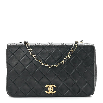 Chanel Lambskin Quilted Small Single Flap Bag Black 1 of 12