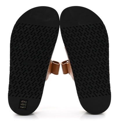 Hermes Calfskin Womens Chypre Sandals 37 Naturel 5 of 8