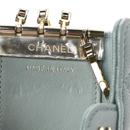 Chanel Caviar Quilted Classic 4 Key Holder Wallet Grey 7 of 7