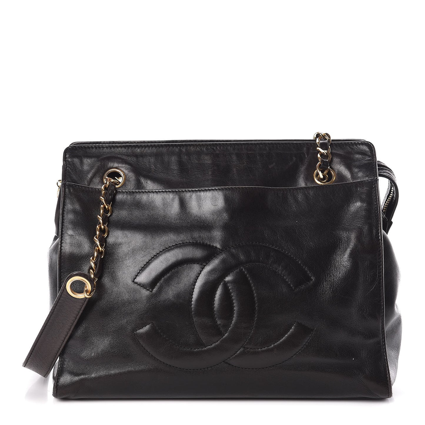 Lambskin CC Shoulder Bag Black