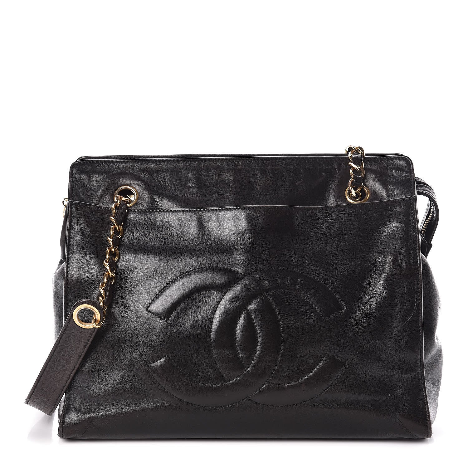 Chanel Lambskin CC Shoulder Bag Black 1 of 9