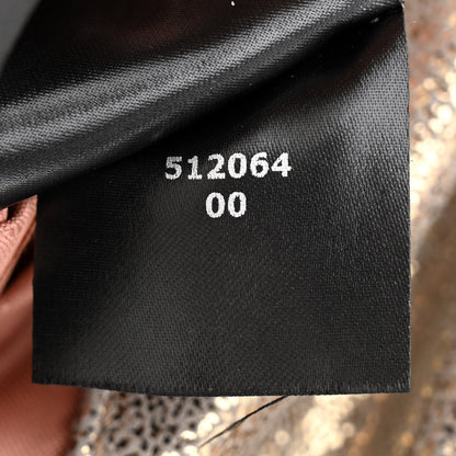 Stella McCartney Metallic Shaggy Deer Mini Falabella Fold Over Tote Gold 8 of 11