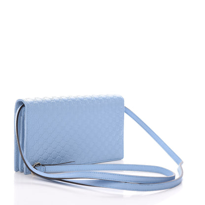 Gucci Microguccissima Crossbody Wallet Mineral Blue 3 of 9