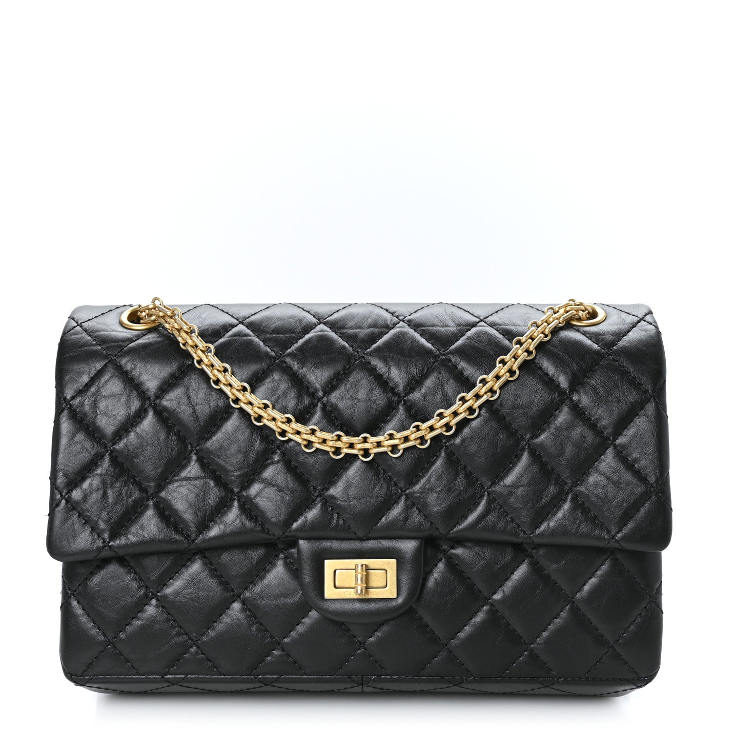 Chanel Aged Calfskin Quilted 2.55 Reissue 226 Flap Black 1 of 9