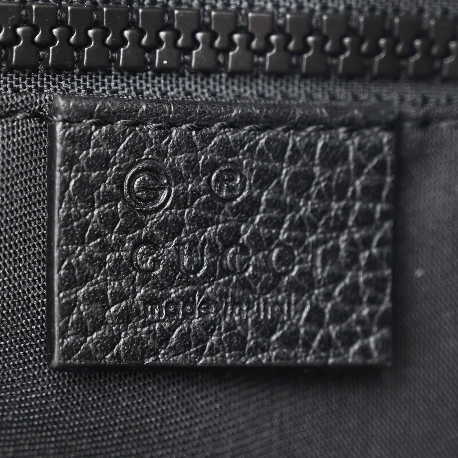 Gucci Nylon Monogram Medium Flat Messenger Bag Black 6 of 10