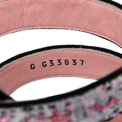 Chanel Tweed Grosgrain Sandals 37 Black Blue Pink 8 of 10