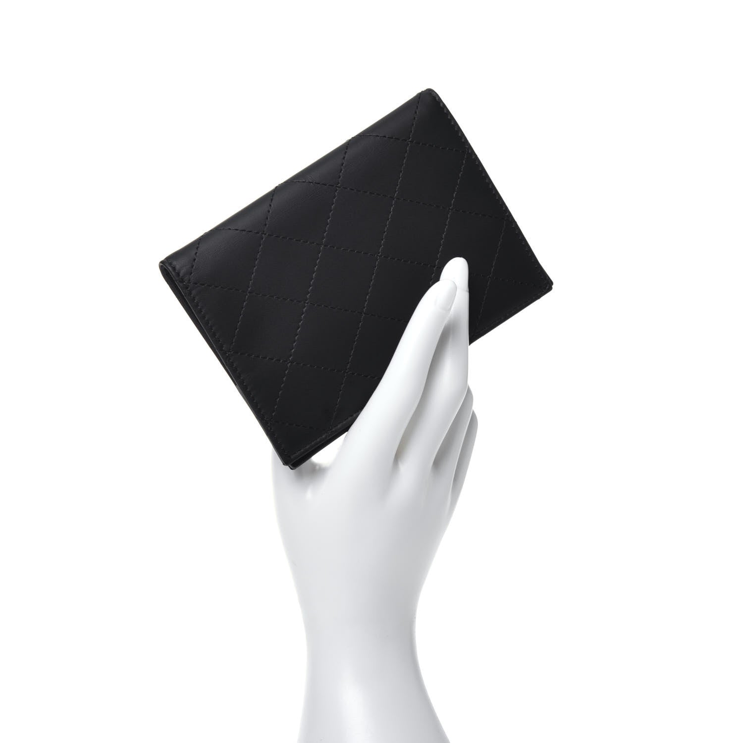 Chanel Quilted Passport Holder Black 2 of 6