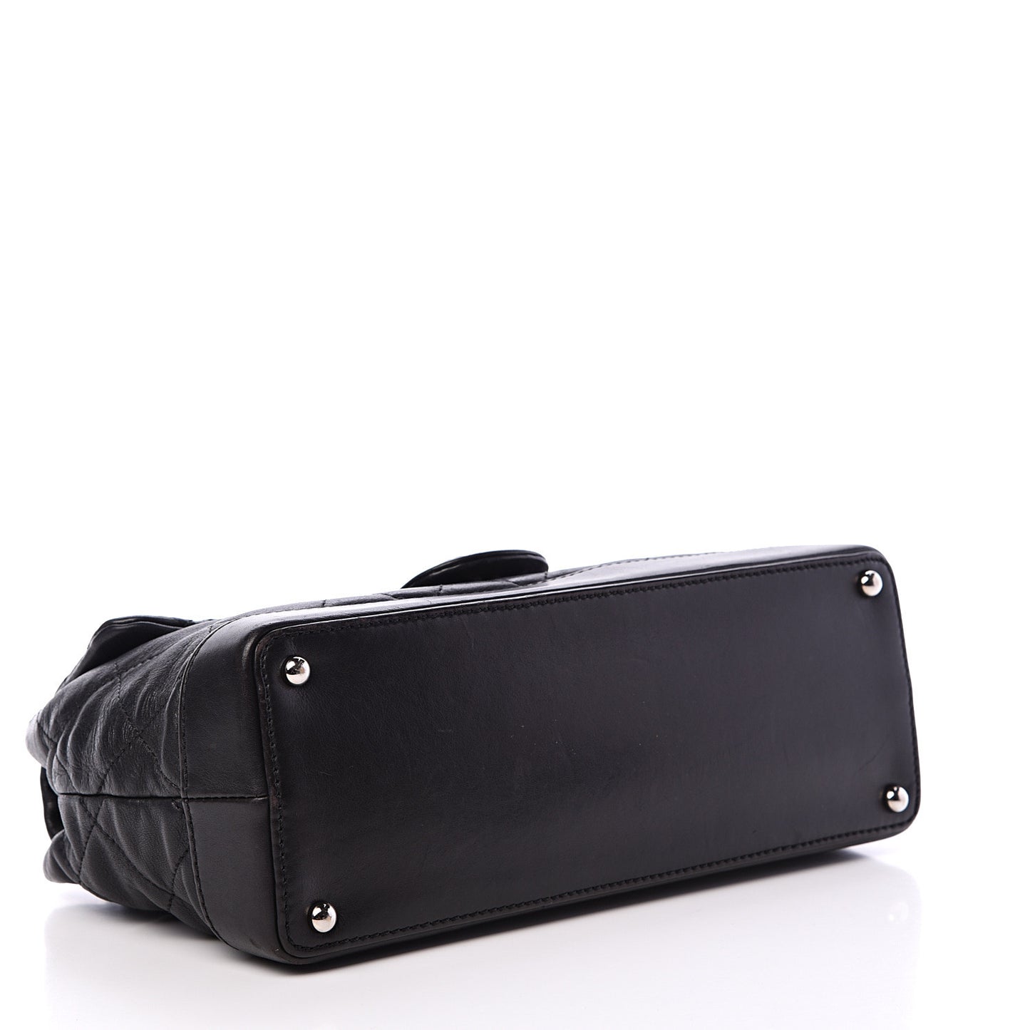 Calfskin Quilted VIP Flap Black