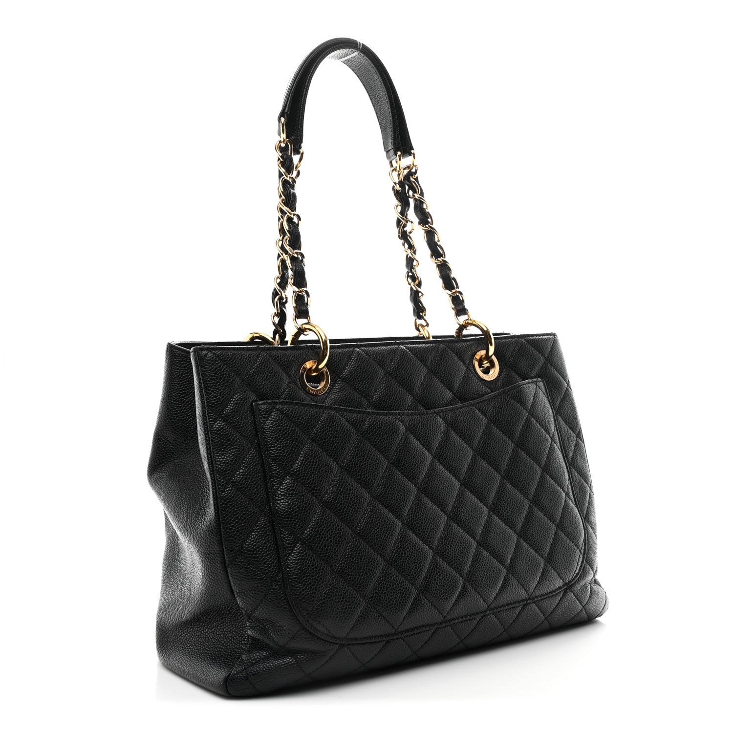 Chanel Caviar Quilted Grand Shopping Tote GST Black 5 of 21