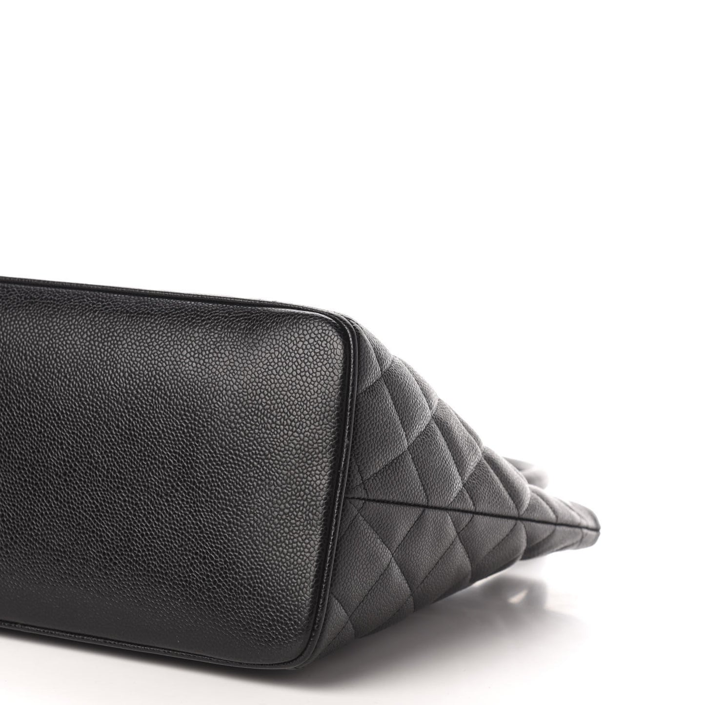 Caviar Quilted Medallion Tote Black