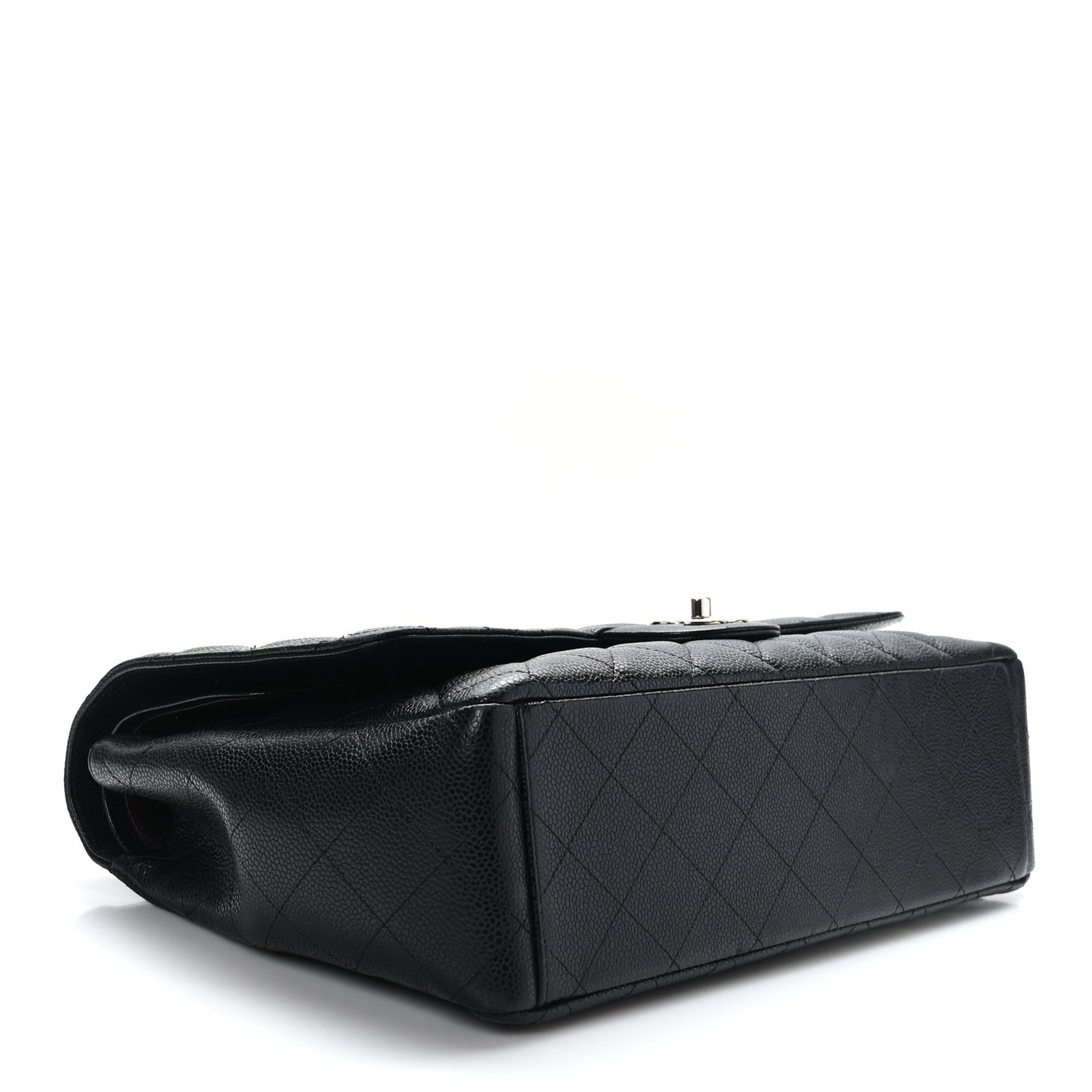 Caviar Quilted Maxi Double Flap Black