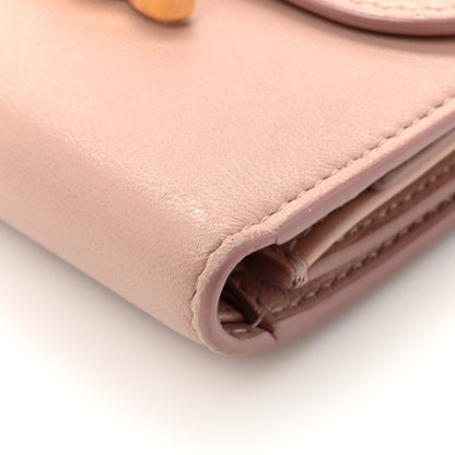 Celine Shiny Calfskin Small Triomph Wallet Antique Rose 9 of 14