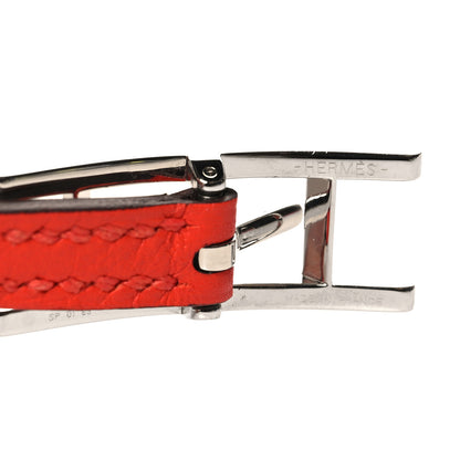 Hermes Swift Behapi Simple Tour Reversible Bracelet Rouge Casaque Black 4 of 5