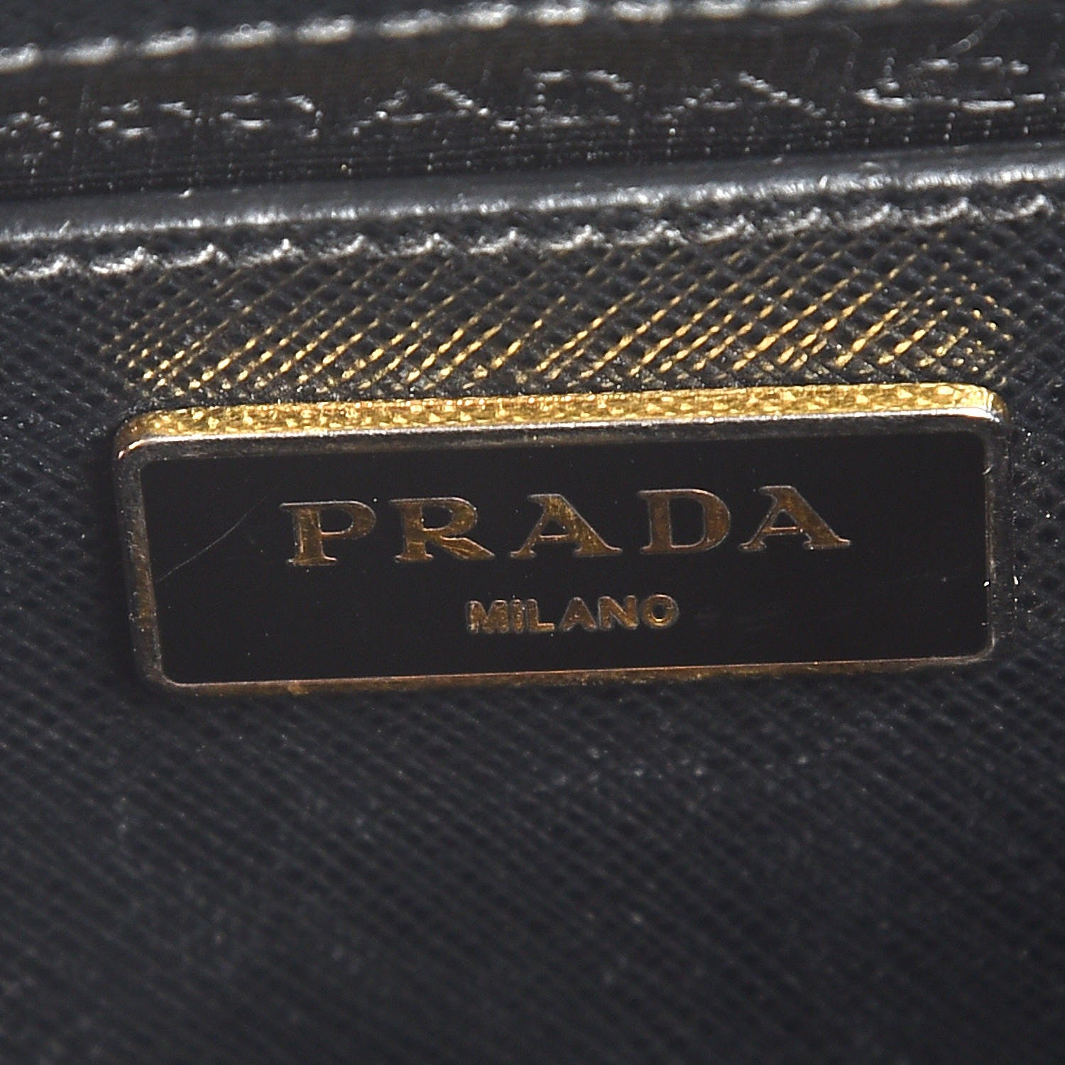 Prada Saffiano Lux Medium Bi-Color Tote Black Talco 6 of 8