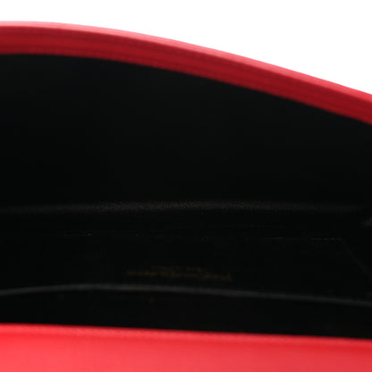 Saint Laurent Calfskin Monogram Large Belle De Jour Clutch Red 5 of 6