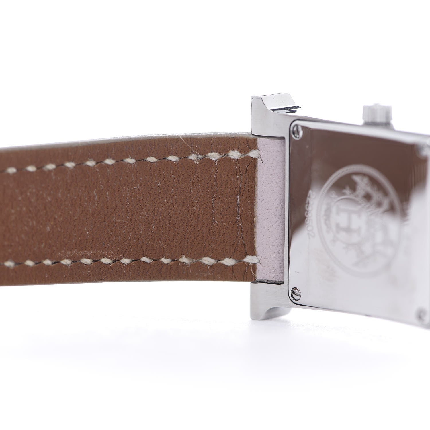 Hermes Stainless Steel Swift 21mm Heure H Hour Quartz Watch Rose Dragee 6 of 10