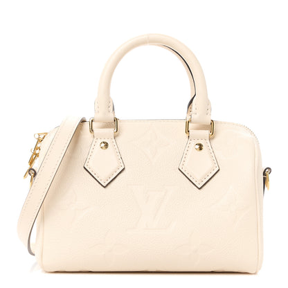 Louis Vuitton Empreinte Monogram Giant Speedy Bandouliere 20 Creme 1 of 10