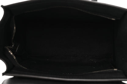Celine Drummed Calfskin Nano Luggage Black 16 of 16