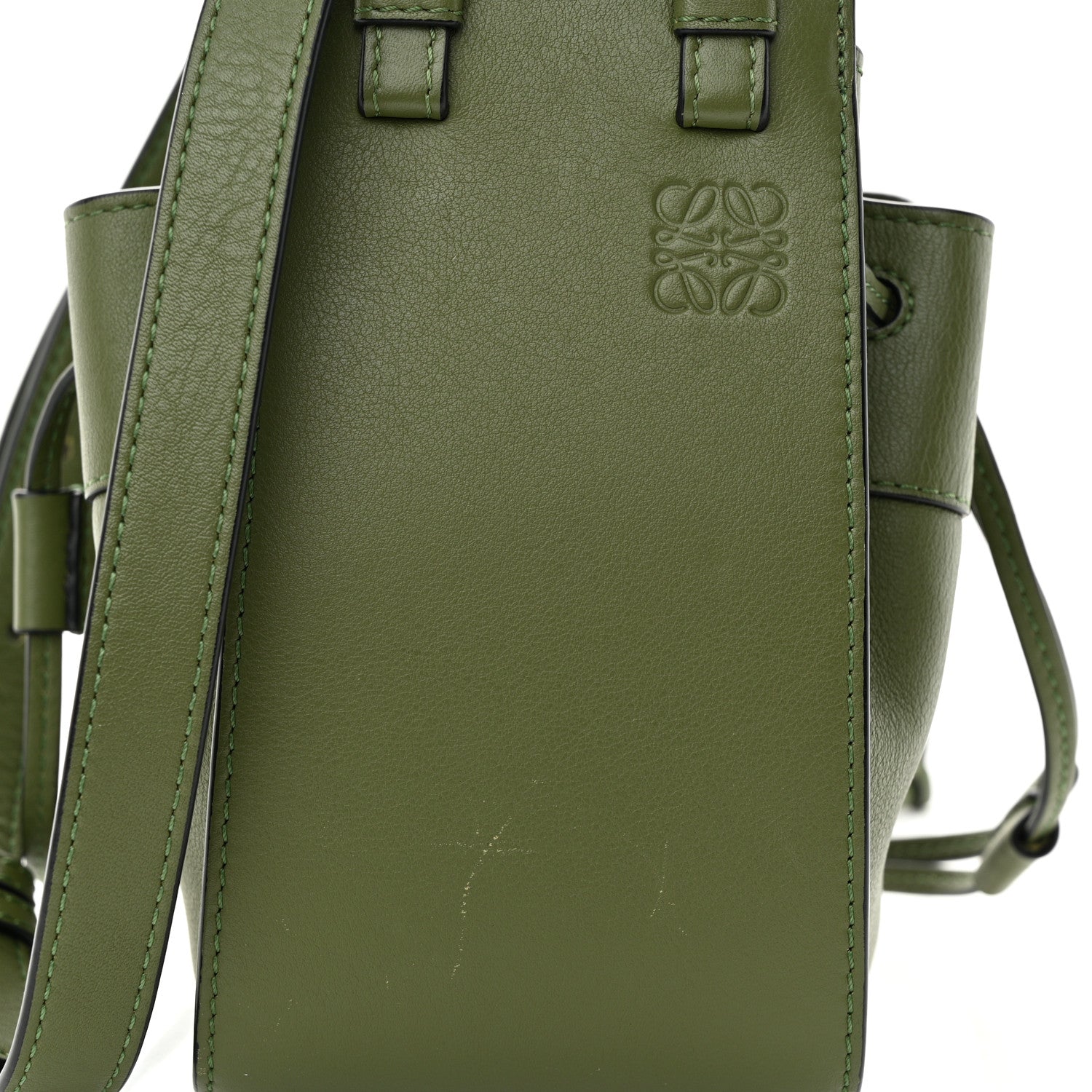 Loewe Calfskin Mini Hammock Shoulder Bag Avocado 8 of 11