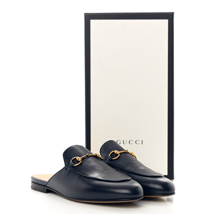 Gucci Malaga Kid Womens Princetown Slippers 38 Blue 11 of 11