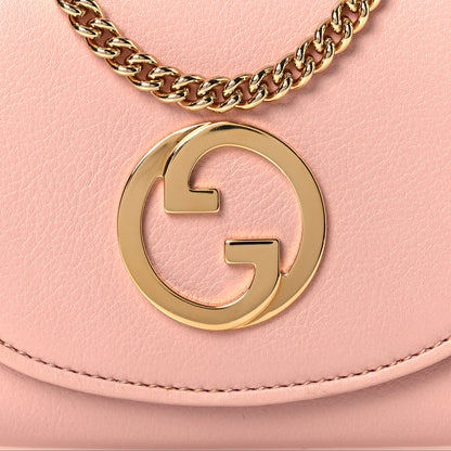 Gucci Roxy Calfskin Medium Blondie Chain Wallet Powder Pink 8 of 10