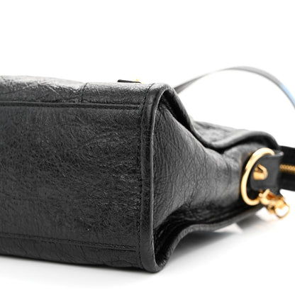 Balenciaga Agneau Classic Gold Hardware S City Graffiti Logo Strap Black 12 of 12