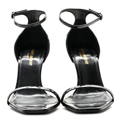Saint Laurent Patent Calfskin Opyum 85 Sandals 39 Black 2 of 13