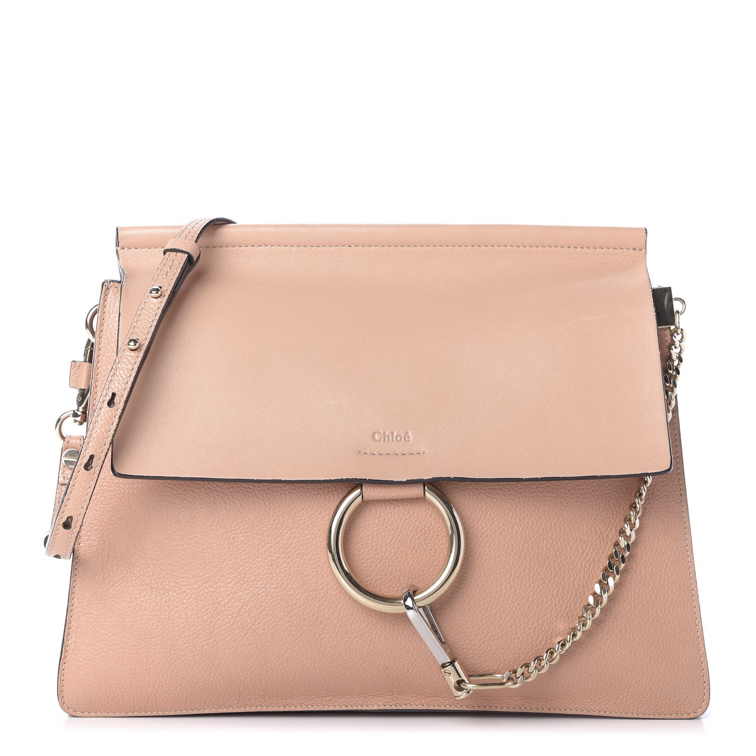 Chloe Calfskin Medium Faye Shoulder Bag Biscotti Beige 1 of 9