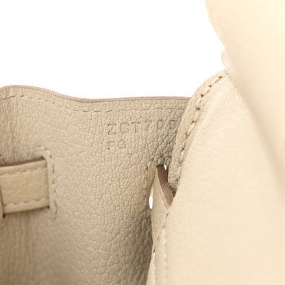 Hermes Togo Birkin 25 Craie 7 of 12
