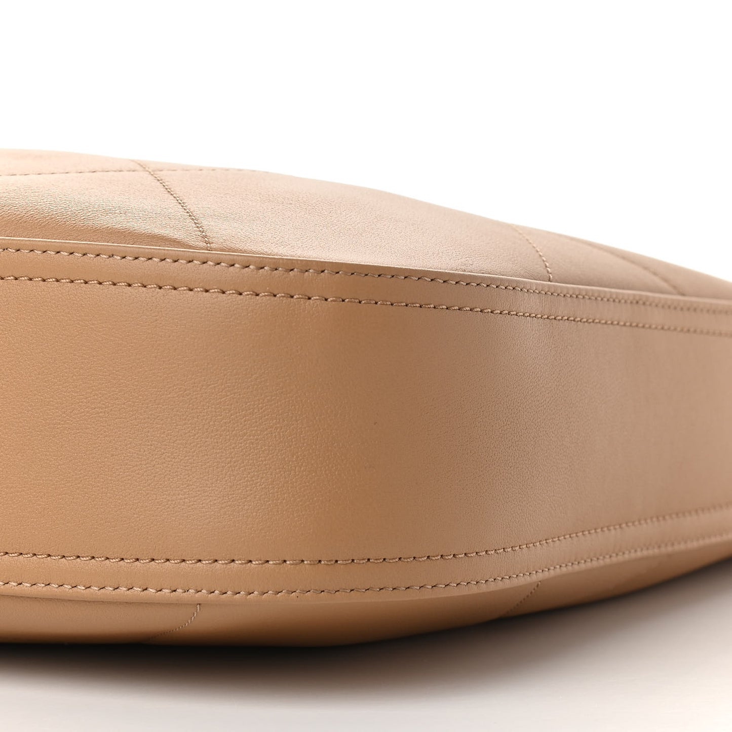 Calfskin Stitched Easy Mood Hobo Beige