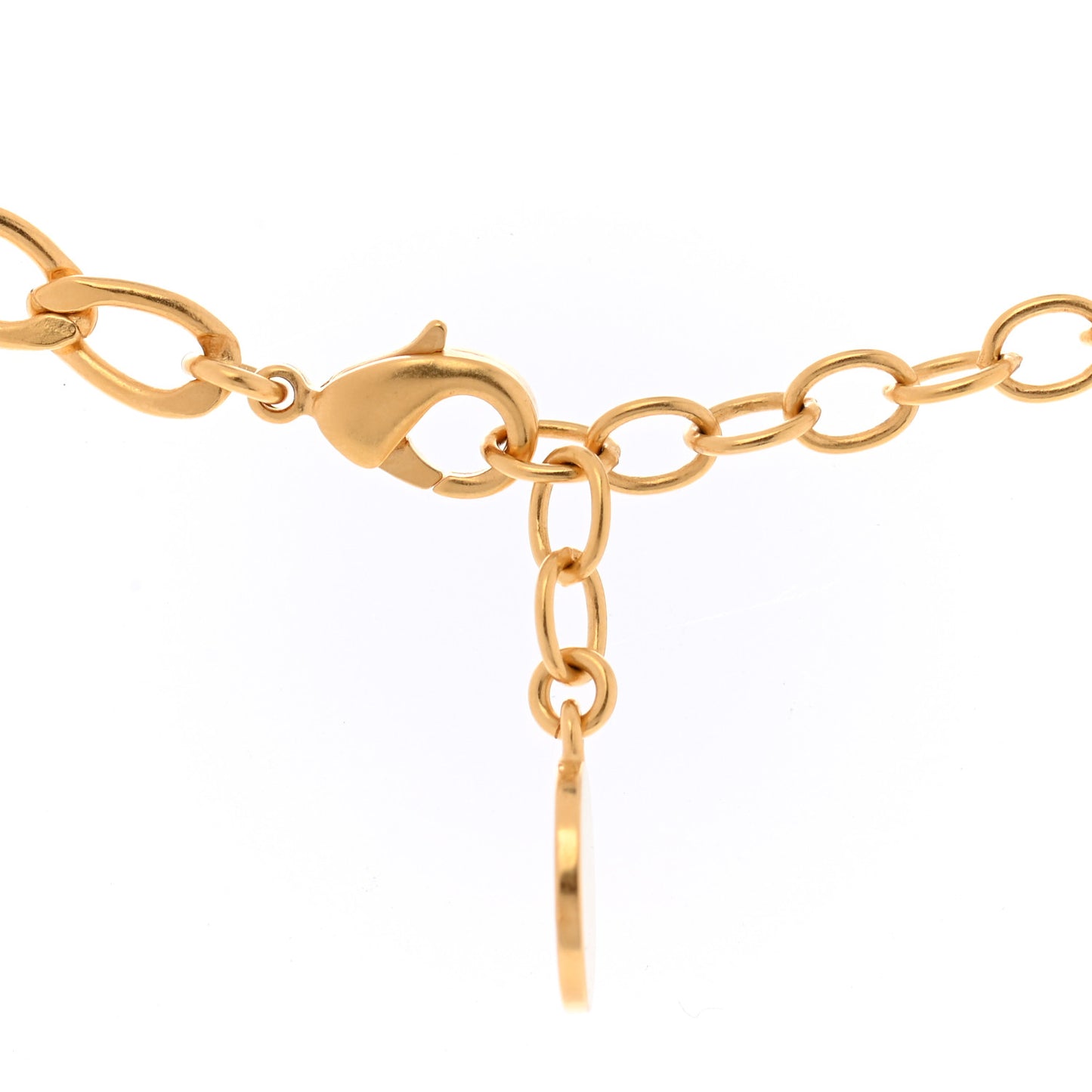 Metal Petit CD Choker Necklace Gold