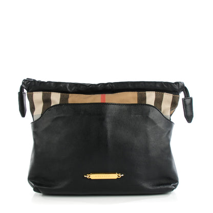 Burberry Calfskin House Check Little Crush Black 1 of 8